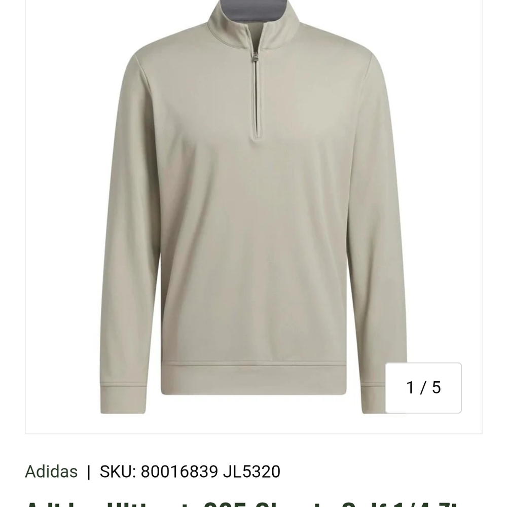 Adidas Men's Lightweight Jacket in Light Gray
